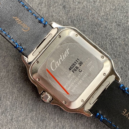 Cartier-Santos De Cartier Mens XL 40MM SS/LE Blue/Rmn GF MY9019