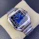 Cartier-Santos De Cartier 2018 Mens XL 40mm SS/SS Blue BVF MY9019