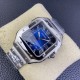 Cartier-Santos De Cartier 2018 Mens XL 40mm SS/SS Blue BVF MY9019