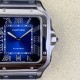 Cartier-Santos De Cartier 2018 Mens XL 40mm SS/SS Blue BVF MY9019