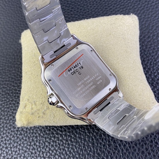 Cartier-Santos De Cartier 2018 Mens XL 40mm SS/SS Blue BVF MY9019