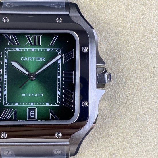 Cartier-Santos De Cartier 40mm XL SS/SS Green Dial BVF MY9019
