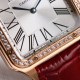 Cartier-Santos Dumont Red Dia RG/LE Silver Dial AF Quartz