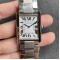 Cartier-Tank Must Small White Dial On SS Bracelet K11F Quartz