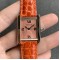 Cartier-Tank Must Small Pink Patterned dial On Brown Leather Strap K11F Quartz