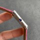 Cartier-Tank Must Small Pink dial On Brown Purple Strap K11F Quartz