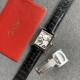 Cartier-Tank Must Small White dial On Black Leather Strap K11F Quartz