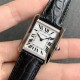 Cartier-Tank Must Small White dial On Black Leather Strap K11F Quartz