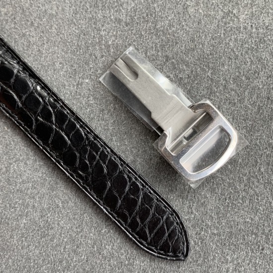 Cartier-Tank Must Small White dial On Black Leather Strap K11F Quartz