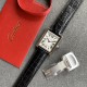 Cartier-Tank Must Small White dial On Black Leather Strap K11F Quartz