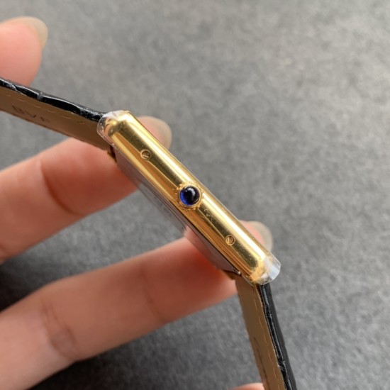 Cartier-Tank Must 27mm YG/LE Silver Dial K11F Quartz