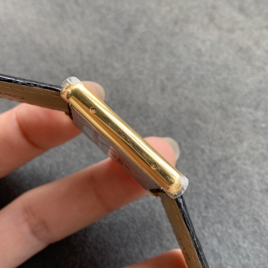 Cartier-Tank Must 27mm YG/LE Silver Dial K11F Quartz