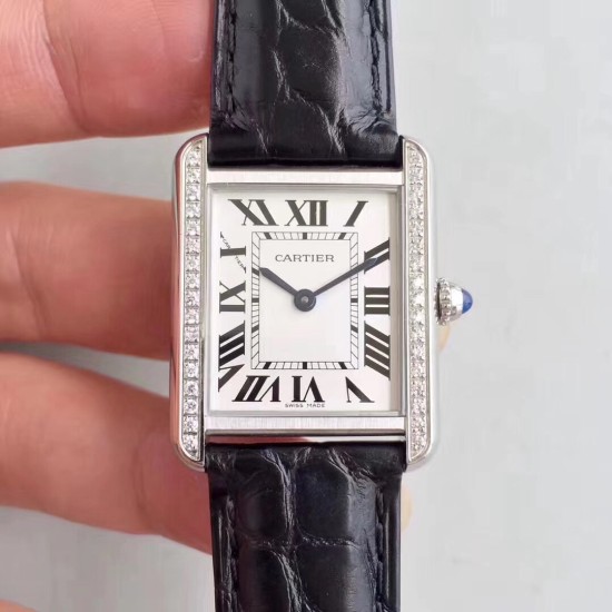 Cartier-Tank Française 24mm Dia SS/LE Silver Dial K11F Quartz