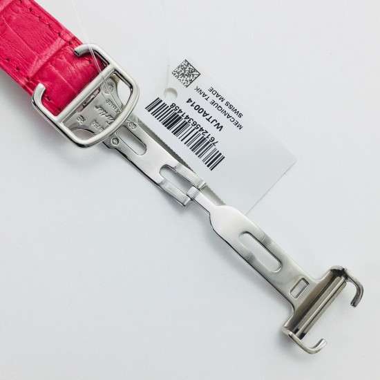 Cartier-Tank Louis 22mm/25.5mm Red Dia SS/LE White Dial VSF Quartz