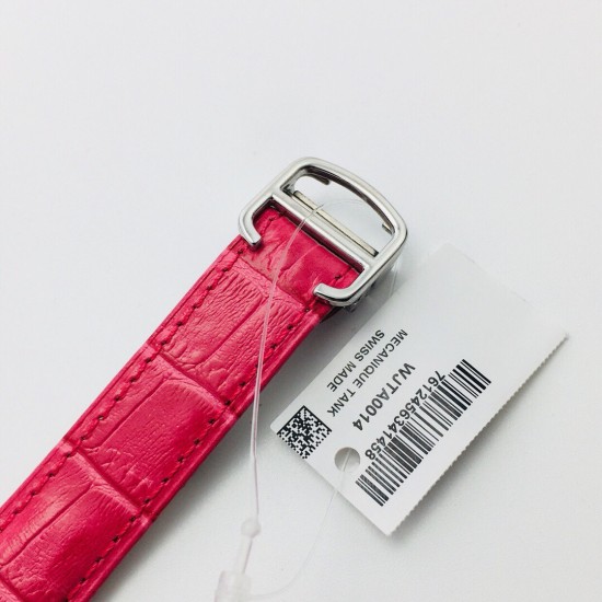 Cartier-Tank Louis 22mm/25.5mm Red Dia SS/LE White Dial VSF Quartz