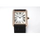 Cartier-Tank Solo Dia 27.4mm RG/LE White Dial AF Quartz