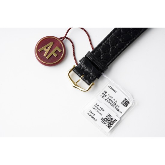 Cartier-Tank Solo 24.4mm YG/LE White Dial AF Quartz