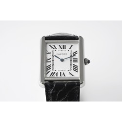 Cartier-Tank Solo 24.4mm O SS/LE White Dial AF Quartz