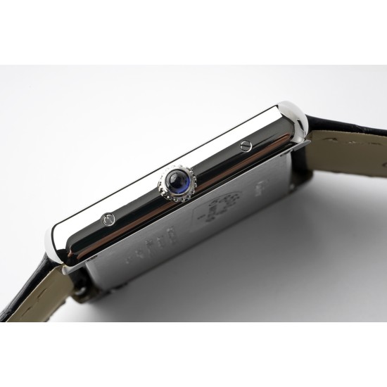 Cartier-Tank Solo 24.4mm O SS/LE White Dial AF Quartz