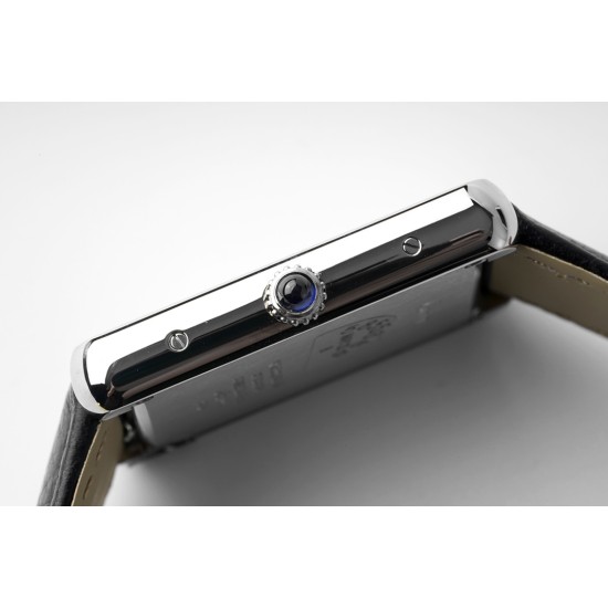 Cartier-Tank Solo 24.4mm Dia SS/LE White Dial AF Quartz