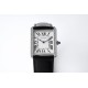 Cartier-Tank Solo 27.4mm White Dial on Lychee Grain Leather AF Quartz