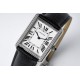 Cartier-Tank Solo 27.4mm White Dial on Lychee Grain Leather AF Quartz