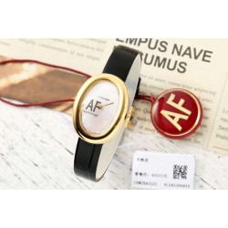 Cartier-Baignoire Ladies 31mm YG/LE Mop Dial AF Quartz