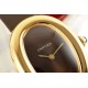 Cartier-Baignoire Ladies 31mm YG/LE Brown Dial AF Quartz
