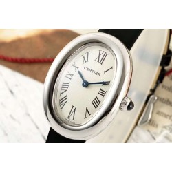 Cartier-Baignoire Ladies 31mm SS/LE White Dial AF Quartz