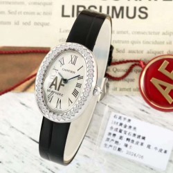 Cartier-Baignoire Ladies 31mm Dia SS/LE White Dial AF Quartz