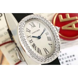 Cartier-Baignoire Ladies 31mm Dia SS/LE White Dial AF Quartz