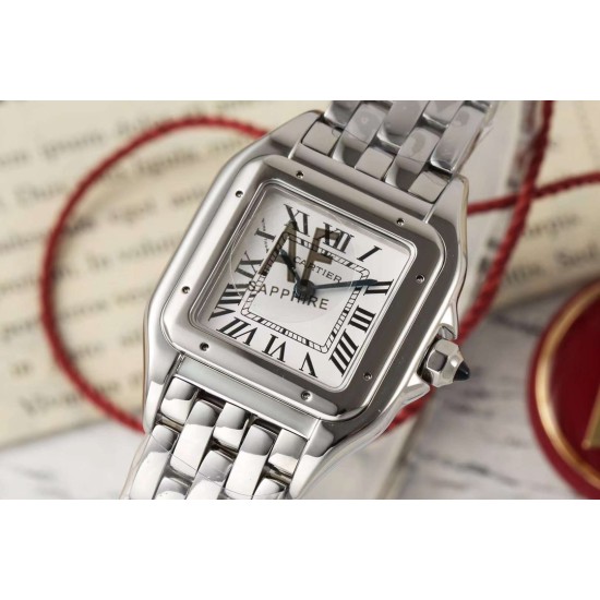 Cartier-Panthere Secrete De Ladies 22mm SS/SS White AF Quartz