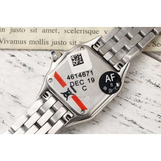 Cartier-Panthere Secrete De Ladies 22mm SS/SS White AF Quartz