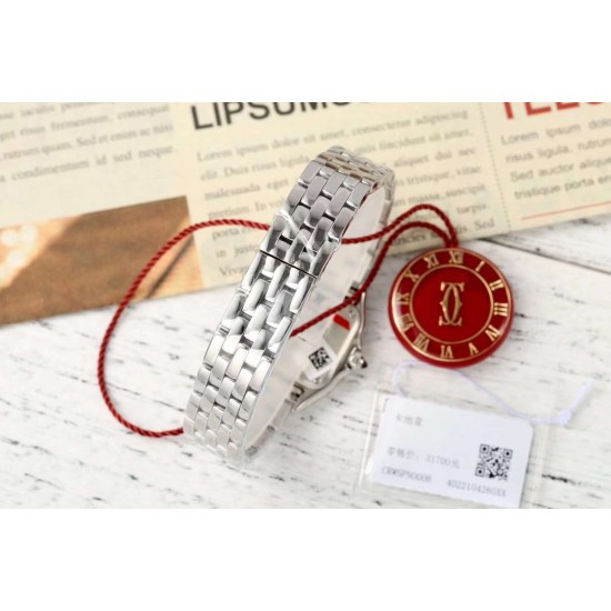 Cartier-Panthere Secrete De Ladies 22mm SS/SS White AF Quartz