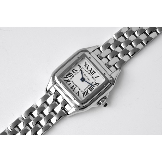 Cartier-Panthere Secrete De Ladies 22mm SS/SS White BVF Swiss Qtz