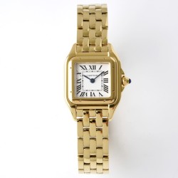 Cartier-Panthere Secrete De Ladies 22mm YG/YG White Dial BVF Quartz