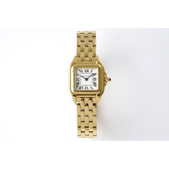 Cartier-Panthere Secrete De Ladies 22mm YG/YG White Dial BVF Quartz