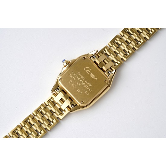 Cartier-Panthere Secrete De Ladies 22mm YG/YG White Dial BVF Quartz