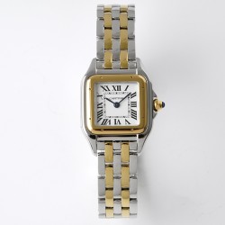 Cartier-Panthere Secrete De Ladies 22mm YG/SS White Dial BVF Quartz