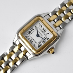 Cartier-Panthere Secrete De Ladies 22mm YG/SS White Dial BVF Quartz