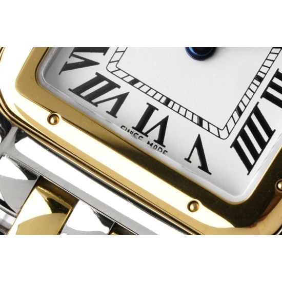 Cartier-Panthere Secrete De Ladies 22mm YG/SS White Dial BVF Quartz