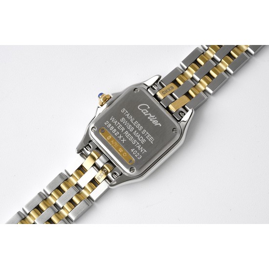 Cartier-Panthere Secrete De Ladies 22mm YG/SS White Dial BVF Quartz