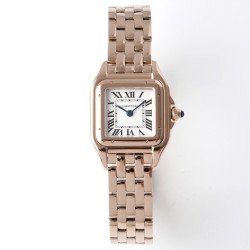 Cartier-Panthere Secrete De Ladies 22mm RG/RG White Dial BVF Quartz