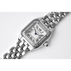 Cartier-Panthere Secrete De Ladies 22mm Dia SS/SS White BVF Swiss Qtz