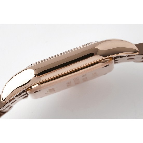 Cartier-Panthere Secrete De Ladies 22mm Dia RG/RG White Dial BVF Quartz