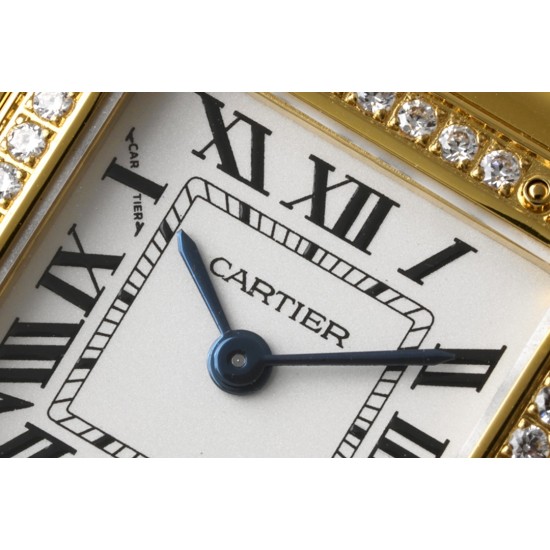 Cartier-Panthere Secrete De Ladies 22mm Dia YG/YG White Dial BVF Quartz