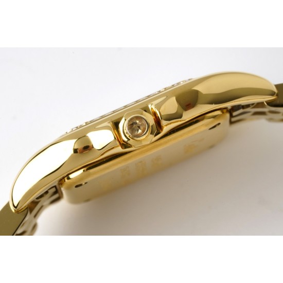 Cartier-Panthere Secrete De Ladies 22mm Dia YG/YG White Dial BVF Quartz