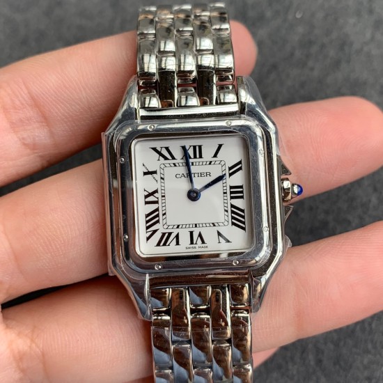 Cartier-Panthere Secrete De 27mm Ladies SS/SS White GF Swiss Qtz