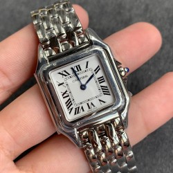 Cartier-Panthere Secrete De 27mm Ladies SS/SS White GF Swiss Qtz