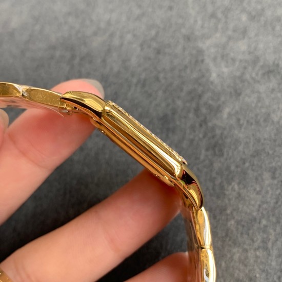 Cartier-Panthere Secrete De 27mm Ladies Diam YG/YG GF Swiss Quartz